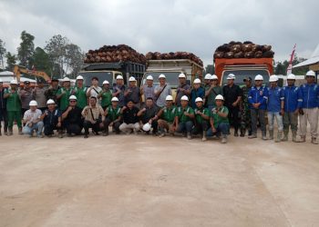 Uji Coba PMKS PT Berkat Sawit Mandiri, Ratusan Ton Sawit Mulai Masuk di Sungai Gedang