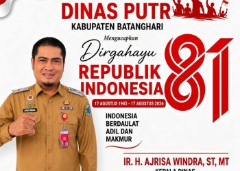 Dinas PUTR Kabupaten Batanghari Mengucapkan Dirgahayu ke-81 Republik Indonesia