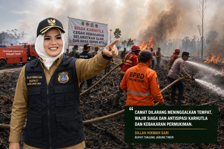 Kemarau Berkepanjangan, Bupati Dillah Larang Camat Tinggalkan Wilayah: Wajib Siaga Hadapi Karhutla dan Kebakaran Permukiman