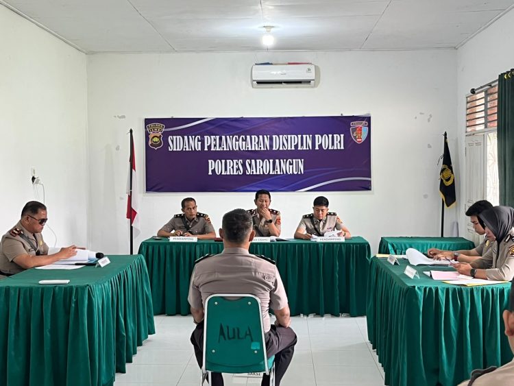 Sipropam Polres Sarolangun Sidangkan Anggota, Tegaskan Komitmen Penegakan Disiplin Internal