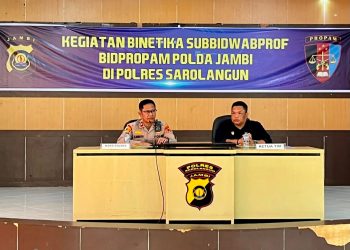Polres Sarolangun Terima Pembinaan Etika Profesi Polri dari Bidpropam Polda Jambi