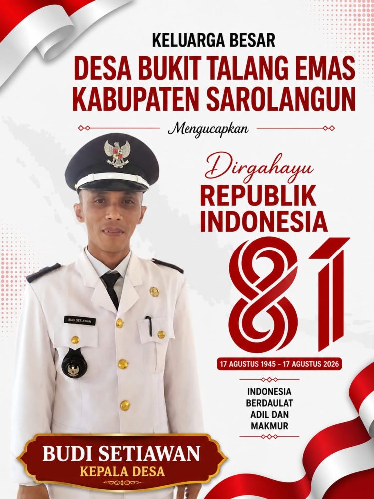 Desa Bukit Talang Emas Mengucapkan Dirgahayu ke-81 Republik Indonesia