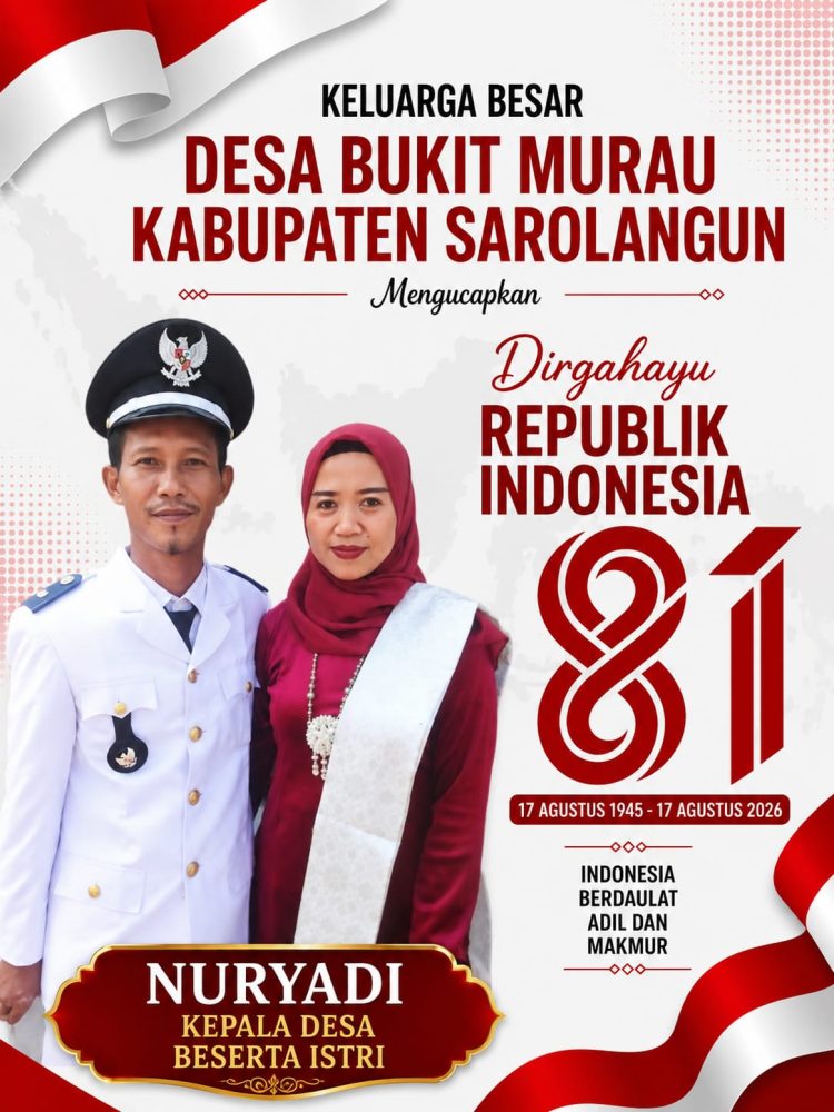 Desa Bukit Murau Mengucapkan Dirgahayu ke-81 Republik Indonesia