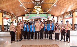 Bupati Fadhil Arief Lepas Kontingen Pramuka Batang Hari ke Jambore Nasional XII di Cibubur