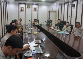 Bupati Anwar Sadat Ikuti Rakor Penanganan Karhutla