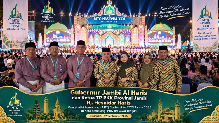 Gubernur Al Haris Hadiri Pembukaan MTQ Nasional 2026 di Semarang, Beri Dukungan Langsung untuk Kafilah Jambi