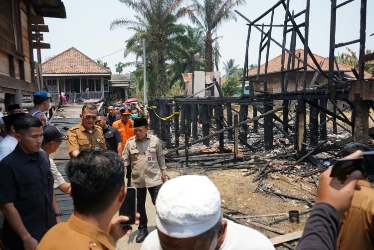 Gubernur Al Haris Tinjau Lokasi Kebakaran di Tanjung Raden, Imbau Warga Waspada Api di Musim Kemarau