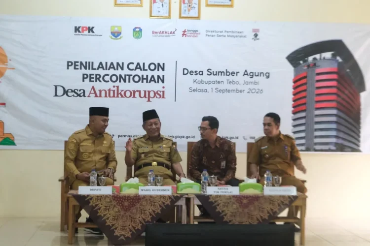 Wagub Sani: Pemprov Jambi Dukung Penuh Program KPK, 10 Desa Diajukan Jadi Percontohan Termasuk Desa Sumber Agung Tebo