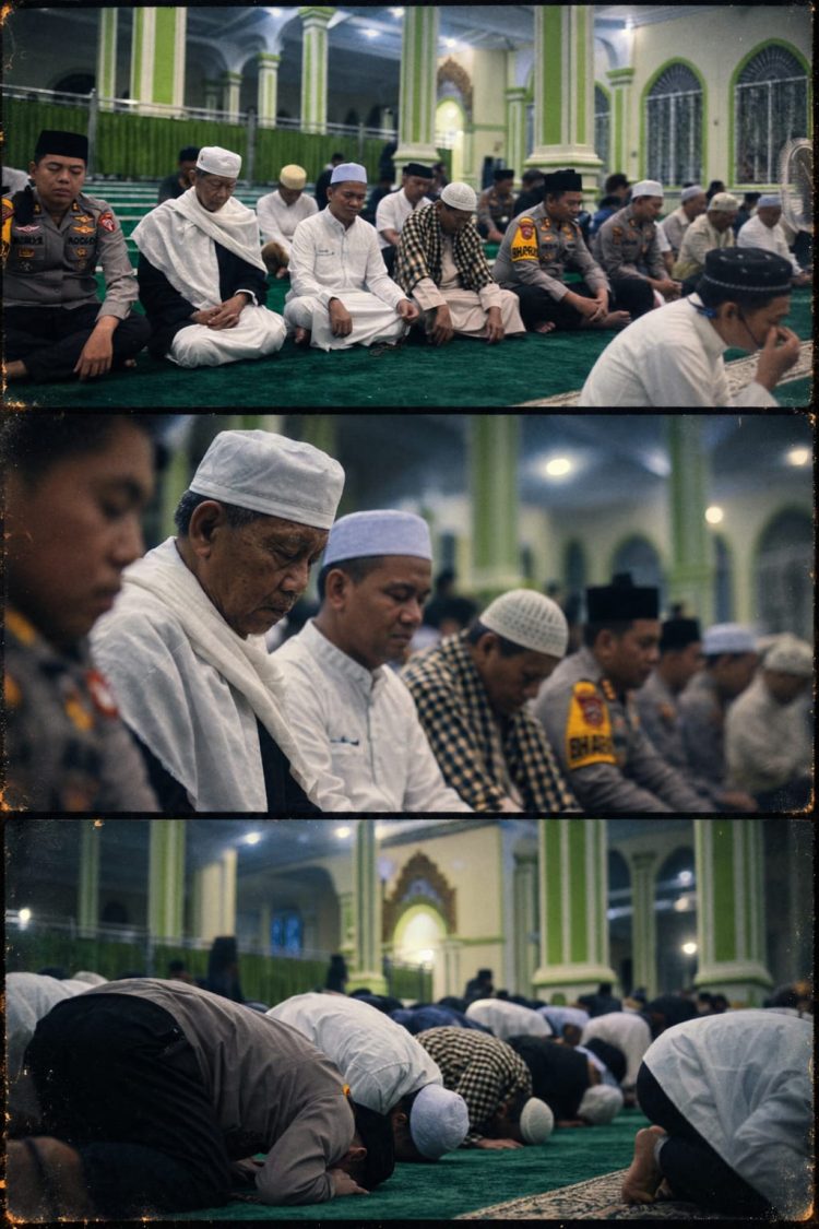 Subuh Keliling di Masjid Agung Al-Falah, Kapolres Sarolangun Ajak Warga Jaga Kamtibmas