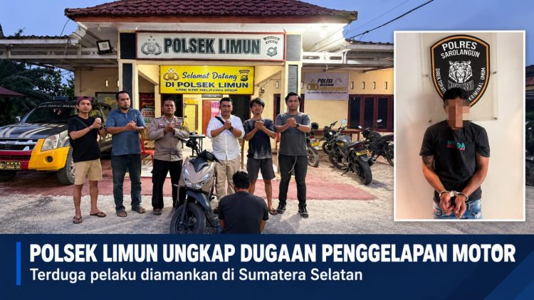 Gerak Cepat Polsek Limun dan Macan Pseko, Terduga Penggelapan Motor Ditangkap di Sumsel
